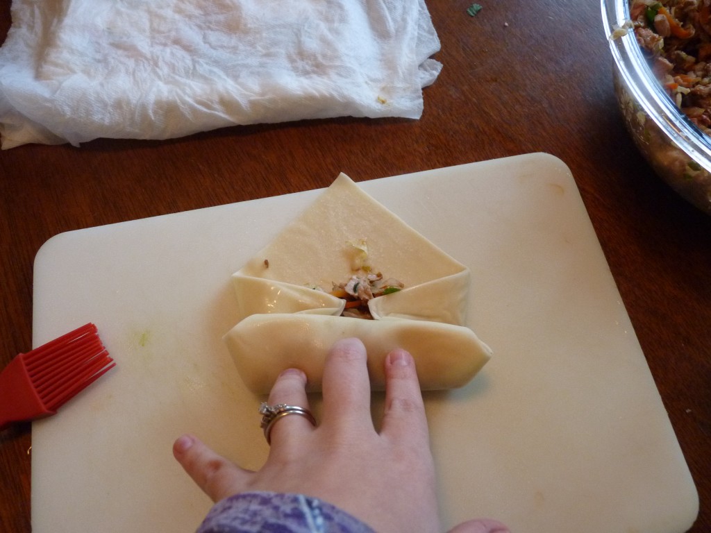 rolling an eggroll how to roll