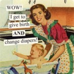 change diapers
