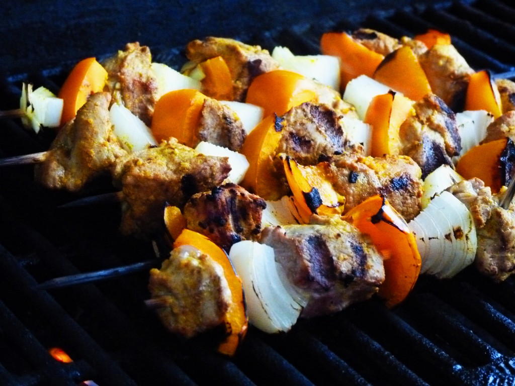 Grilled Indian Pork Kabobs