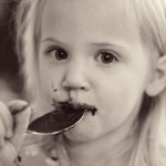 licking the spoon beaters batter raw cookies cake