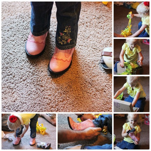 Pink Light Up Cowboy Boots