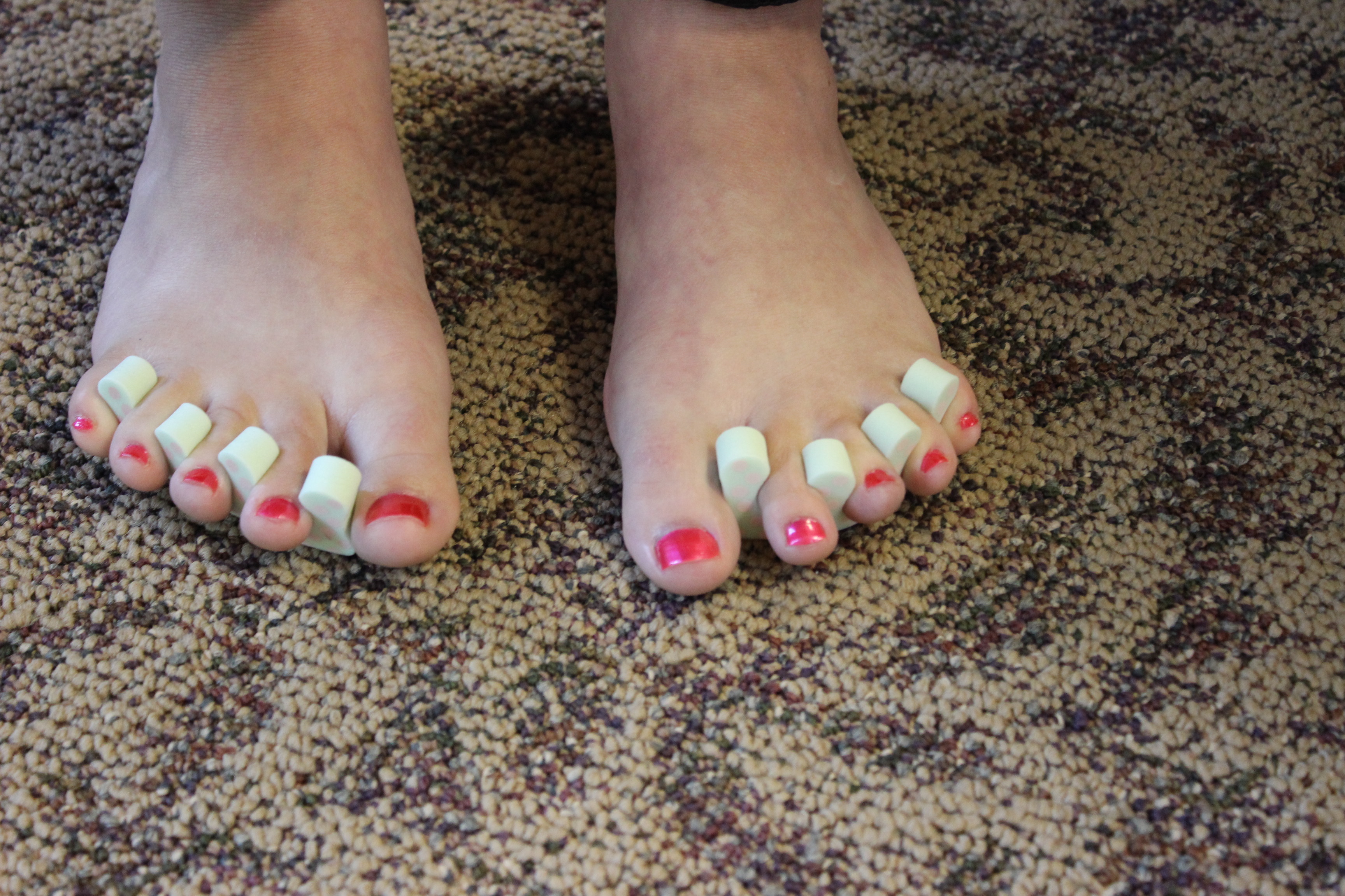 painted toes Sweet T Makes Three